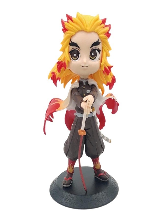 FowWelt شخصية FowWelt Demon Slayer Rengoku - لعبة Flame Hashira Kyojuro القابلة للتجميع، تمثال أنيمي PVC مع سيف، تمثال Kimetsu no Yaiba للمعجبين والأطفال - Rengoku - Image 1